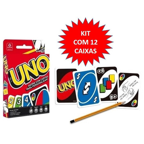 Jogo De Cartas Uno - Com Cartas Para Personalizar em Promoção na