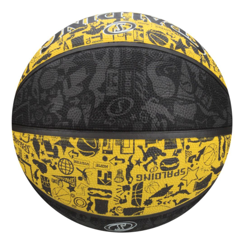 Bola Basquete Spalding Graffiti Unissex - Vermelha/Preta