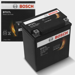 Bateria de Moto Bosch Dafra Fym Honda Kasinski Sundown Suzuki Yamaha BTX7L-BS 12V Menor preço em Bateria de Moto Bosch Dafra Fym Honda Kasinski Sundown Suzuki Yamaha BTX7L-BS 12V