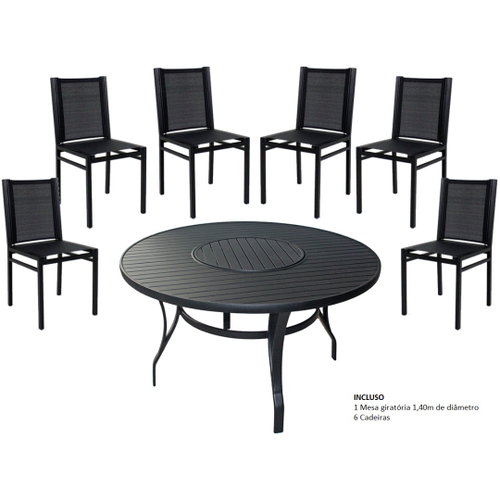 Conjunto de mesa com 4 cadeiras para varanda jardim e piscina - Sarah  Móveis em Promoção na Americanas