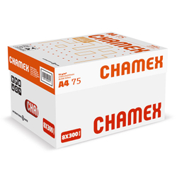 Papel sulfite A4 75g 8 pacotes 300fls caixa c/2400fls Chamex Menor preço em Papel sulfite A4 75g 8 pacotes 300fls caixa c/2400fls Chamex