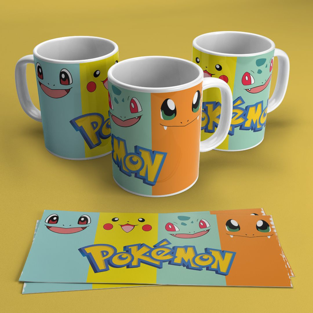 Caneca Pokemon Símbolos Toda Preta - Central Personalizados - Caneca -  Magazine Luiza