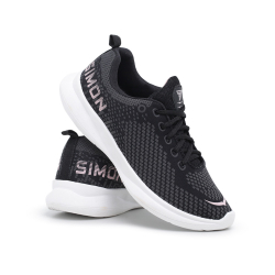 Tênis Casual Feminino de Caminhada Confortável Light Preto e Nude Menor preço em Tênis Casual Feminino de Caminhada Confortável Light Preto e Nude