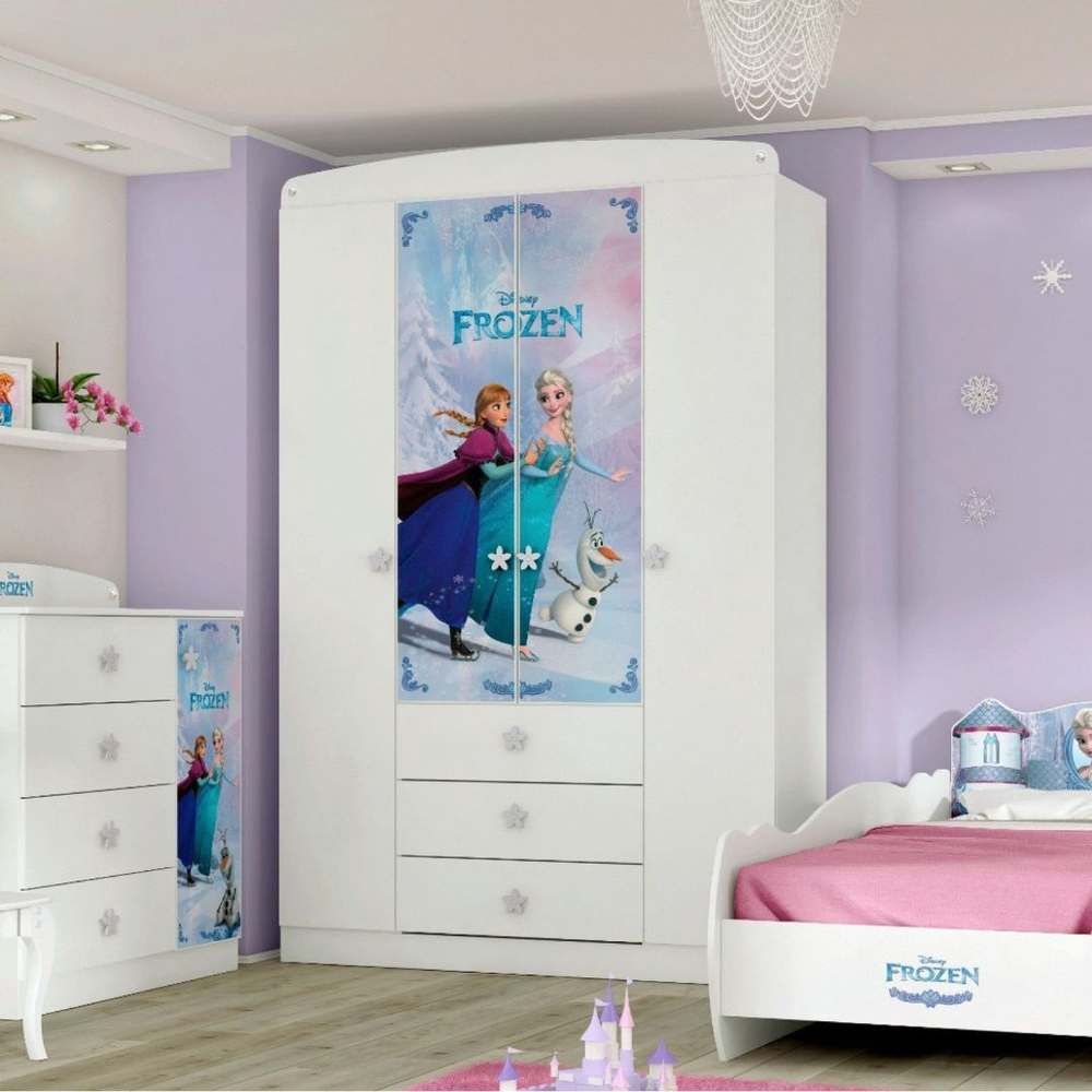 Cama e Guarda Roupa Infantil Barbie Star 8A - Pura Magia