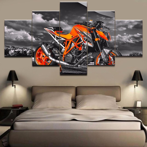 Jogo de quadros mosaico motocross Ktm em Promoção na Americanas