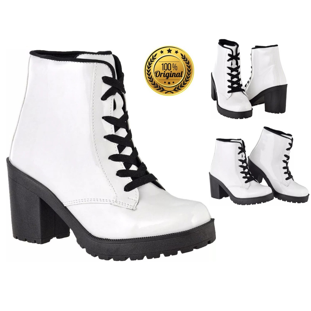 Bota coturno feminina sapatinho best sale de luxo