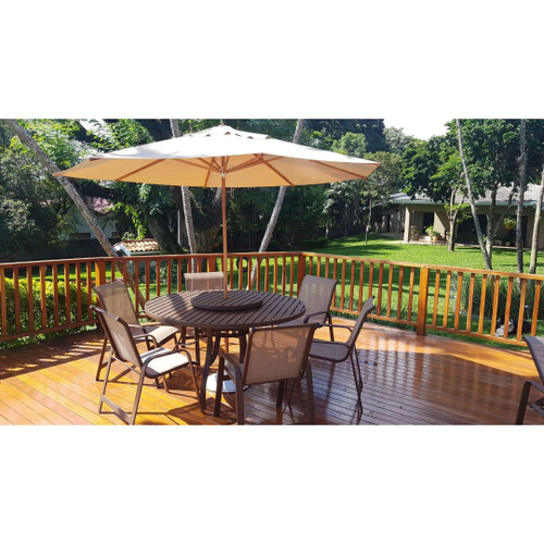 Conjunto de mesa com 4 cadeiras para varanda jardim e piscina - Sarah  Móveis em Promoção na Americanas