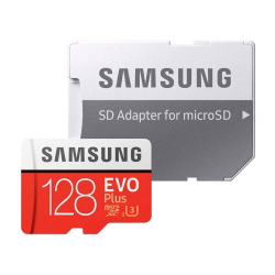 Cartão Memória microSDXC 128GB Evo Plus 100MBs Samsung adapt Menor preço em Cartão Memória microSDXC 128GB Evo Plus 100MBs Samsung adapt