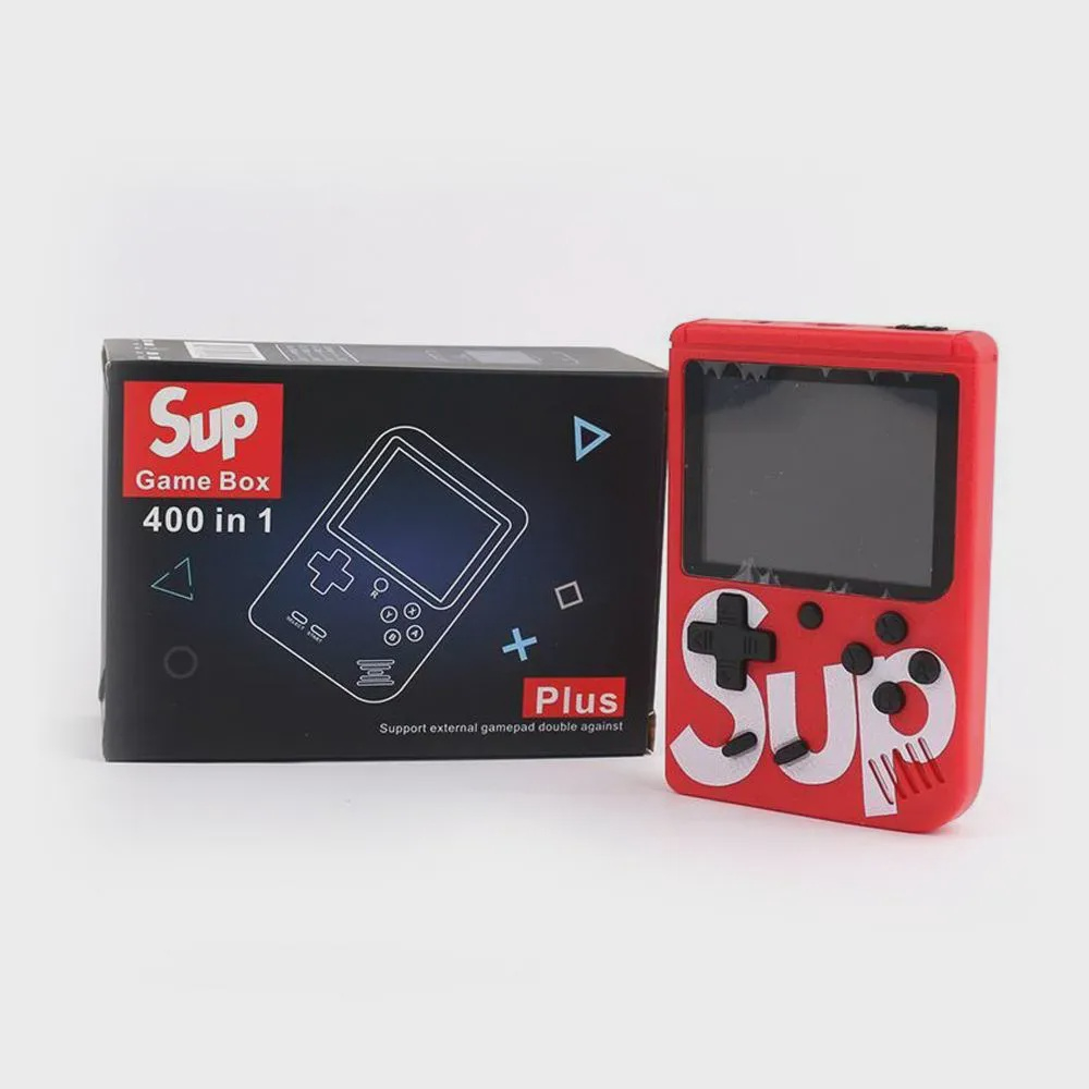 Mini Game Box Sup Lcd 3 Av 400 Jogosr Vermelho Preto