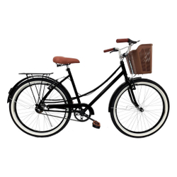 Bicicleta Milla vintage retro food bike aro 26 c/ Cesta vime Menor preço em Bicicleta Milla vintage retro food bike aro 26 c/ Cesta vime