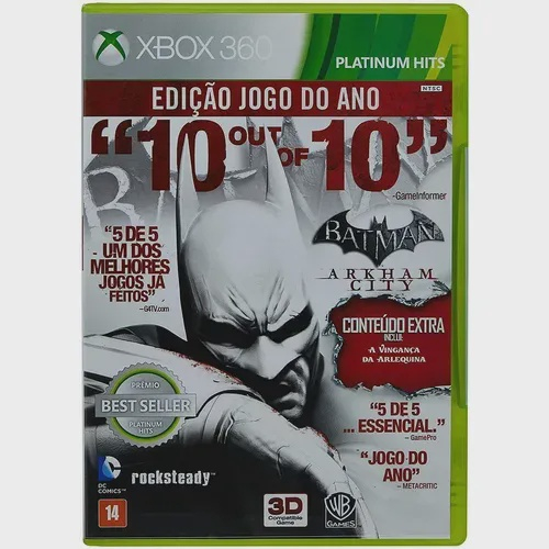 Jogo Batman Arkham City Xbox 360