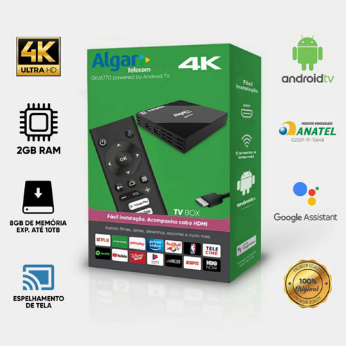 Tv box smart 4k conversor chromecast android 8gb 2gb ram nfe Clearance