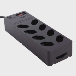 Filtro De Linha 8 Tomadas Clamper + Protetor Contra Surtos Preto Menor preço em Filtro De Linha 8 Tomadas Clamper + Protetor Contra Surtos Preto