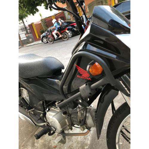 Protetor Motor Carenagem Wheeling Grau Honda pop 110 110i preto - Escorrega  o Preço