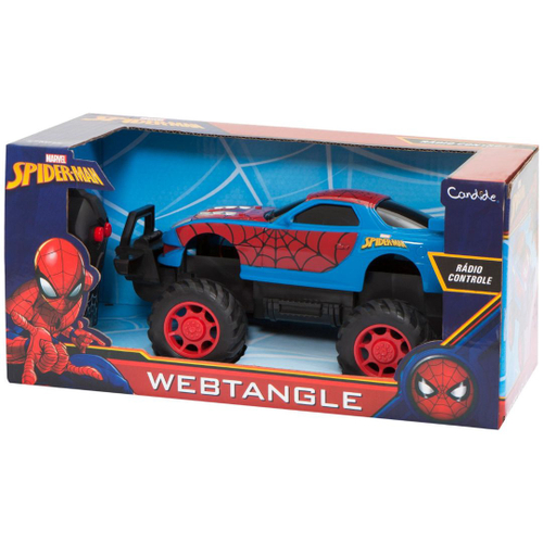 Carrinho de Controle Remoto Homem Aranha Candide Web Climber