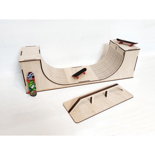 Pista Rampa Skate Dedo Mdf Grande Fingerboard Sk8 Brinquedo