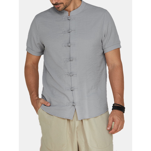 camisas mandarim