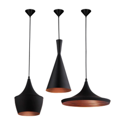 Menor preço em Kit 3 Pendentes Luminária Tom Dixon - Preto E Cobre