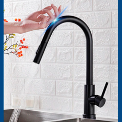 Torneira Monocomando Touch com Sensor Extensível Black 3306 Menor preço em Torneira Monocomando Touch com Sensor Extensível Black 3306