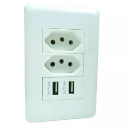 Tomada Dupla Espelho De Parede Usb 3.0 5v 3a Bivolt Branca é ruim? Tomada Dupla Espelho De Parede Usb 3.0 5v 3a Bivolt Branca é boa?