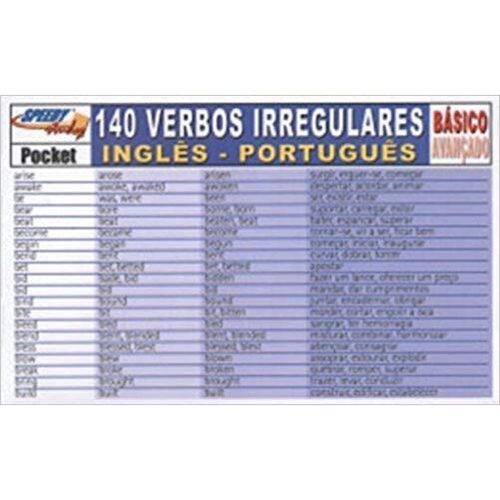 Lista completa de VERBOS IRREGULARES em inglês