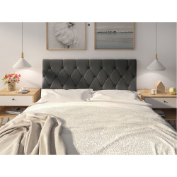 Cabeceira Para Cama Queen Estofada 1.60m Belize - Cor Grafite Menor preço em Cabeceira Para Cama Queen Estofada 1.60m Belize - Cor Grafite