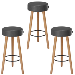 Kit com 3 Banqueta Alta 70 cm Cozinha Pés Palito Londres Preto Salaone Menor preço em Kit com 3 Banqueta Alta 70 cm Cozinha Pés Palito Londres Preto Salaone