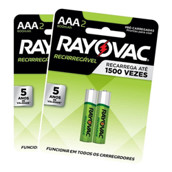 4 Pilha Recarregável Econômica Telefone Sem Fio Aaa - Rayovac Menor preço em 4 Pilha Recarregável Econômica Telefone Sem Fio Aaa - Rayovac