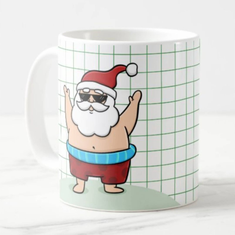 Caneca Ho Ho Ho Feliz Natal Papai Noel