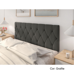 Cabeceira Para Cama Casal Estofada 1.40m Belize - ViaNossa Menor preço em Cabeceira Para Cama Casal Estofada 1.40m Belize - ViaNossa