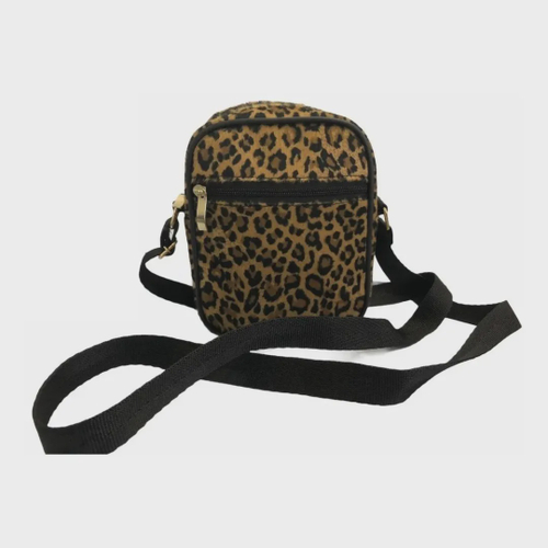cheetah print shoulder bolsa