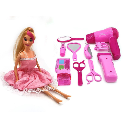 Barbie Hairstylist Gift Set Com Acessórios De Beleza Material