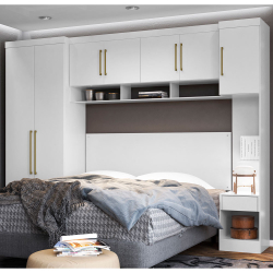 Quarto Modulado Casal Módena 4 Peças Composição 4 Demóbile Branco é boa?