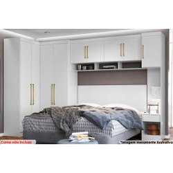 Quarto Modulado Casal Módena 6 Peças Composição 6 Demóbile Menor preço em Quarto Modulado Casal Módena 6 Peças Composição 6 Demóbile