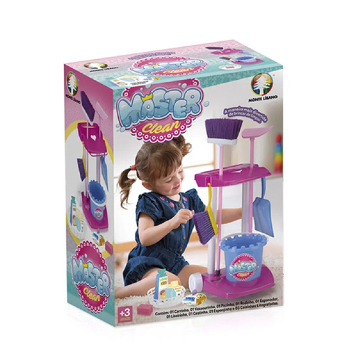 Kit Infantil Limpeza Completa Tateti Rosa - Bertolace Móveis e Eletro