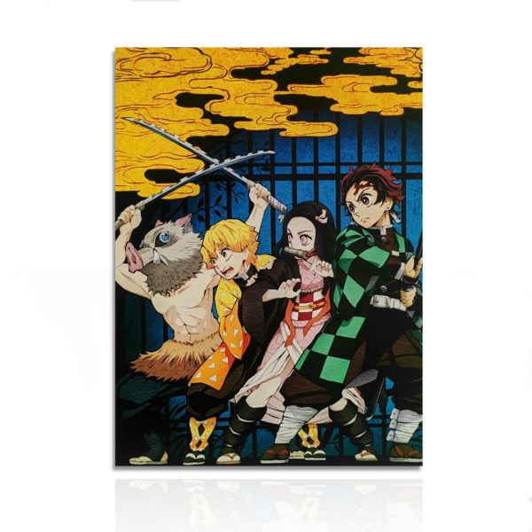 Quadro decoracao anime demon slayer