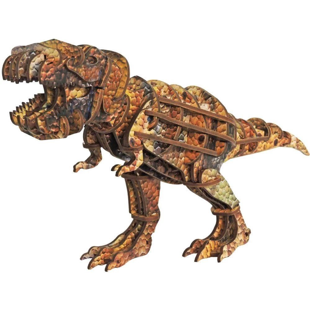 Quebra Cabeça Infantil Dinossauro T-Rex Em Madeira MDF Puzzle Jogo  Educativo 20 Peças Brinquedo Coluna + 4 Anos