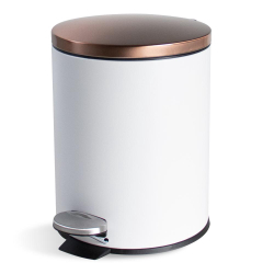 Lixeira aço inox branca 5 litros R2D Travel Max Menor preço em Lixeira aço inox branca 5 litros R2D Travel Max