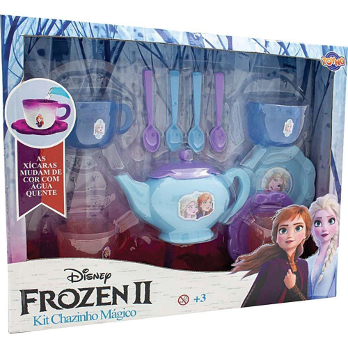 Jogo de Chá Infantil Frozen 2 Kit Chazinho Mágico - Colorido