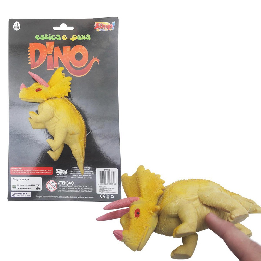 Dinossauro Estica e Puxa Dino - Zoop Toys