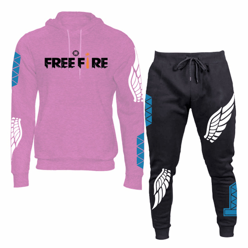 Moletom Free Fire Asa Angelical Masculino - Preto