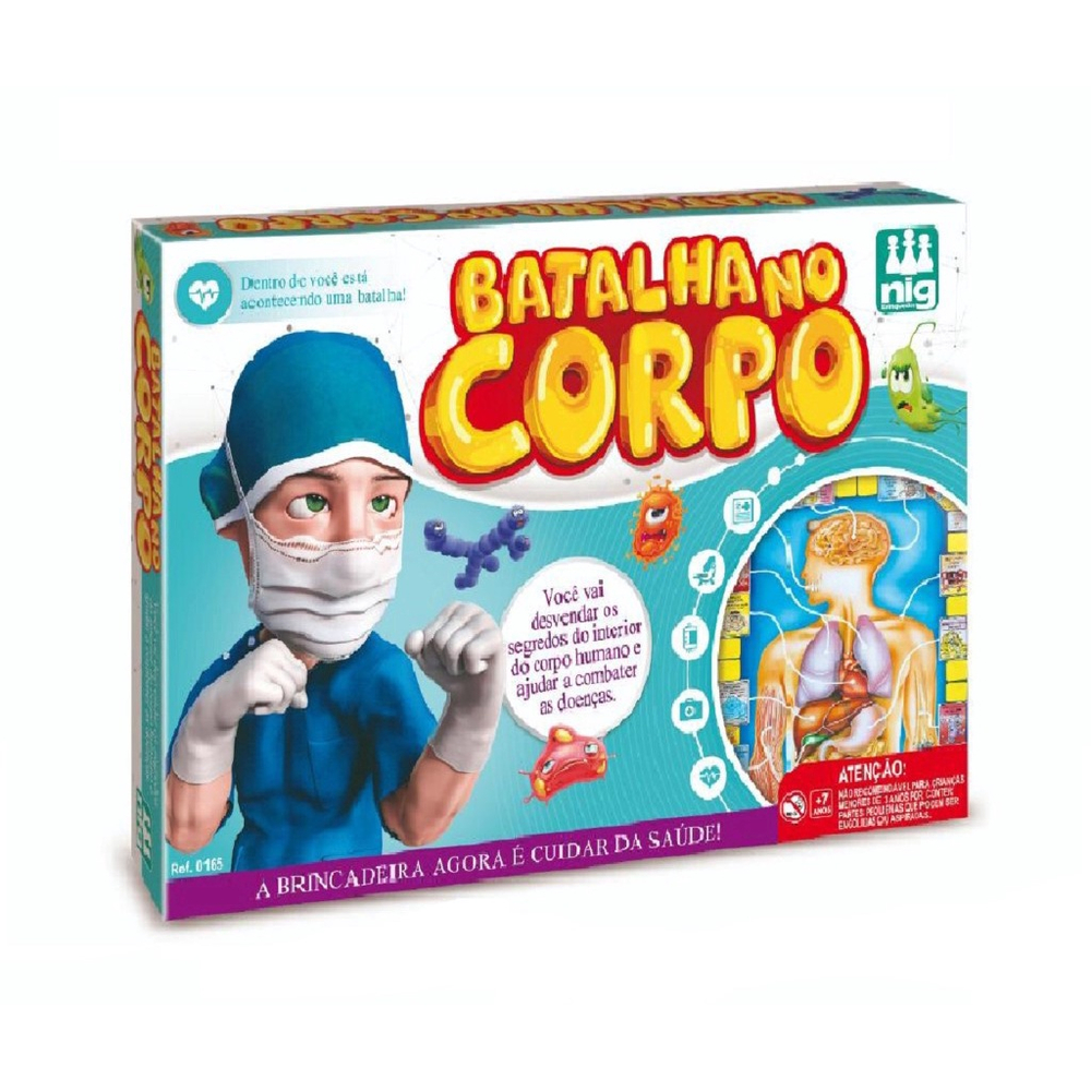 Jogo Divertido P/ Crianças Batalha No Corpo - Nig Brinquedos em Promoção na  Americanas