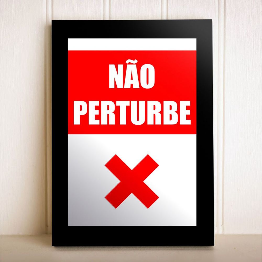 Placa Decorativa Frase Aviso N O Perturbe Em Promo O Na Americanas