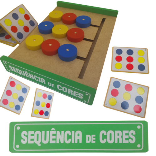 Jogo Sequencia De Cores Brinquedo Pedagógico