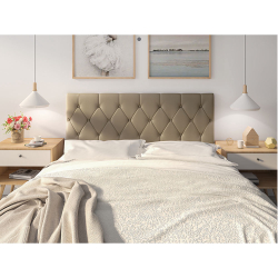 Cabeceira Para Cama Queen Estofada 1.60m Belize - Cor Café com Leite é boa?