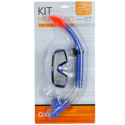 Kit de Mergulho Infantil: Snorkel e Máscara de Mergulho Oxer Polybag Menor preço em Kit de Mergulho Infantil: Snorkel e Máscara de Mergulho Oxer Polybag