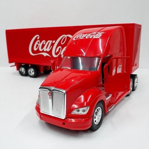 Caminhão Coca Cola Marca Guisval Custom Scania Em Plástico E Metal Novo  Escala 1.64 Tamanho 7cm