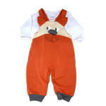Conjunto Menino Jardineira Comprida e Body Manga Longa Lobinho Guará 26282634