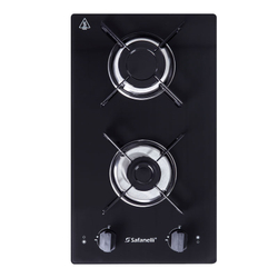 Menor preço em Cooktop Fogão Semplice 2 Bocas Safanelli Preto Bivolt