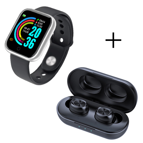 smartwatch y68 com fone de ouvido sem fio a10